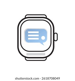Message Notification Icon for Smartwatch