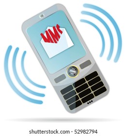 Mensaje en un teléfono móvil.