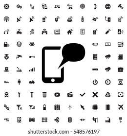 message on phone icon vector illustration sign symbol