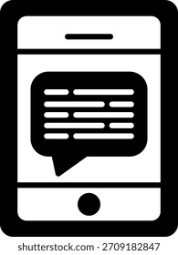 Mensaje en el teléfono Nuevo Vector de diseño de iconos creativos