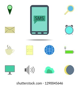 message on the smart phone icon. color web icons universal set for web and mobile
