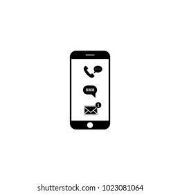 message on your phone icon vector