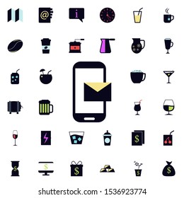 message on your phone icon. Universal set of web for website design and development, app development