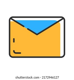 Message outline icon. Letter icon. Vector illustration