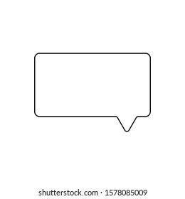 Message outline icon. Symbol, logo illustration for mobile concept and web design.