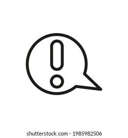 Message Outline Vector  Icon. Illustration Of A Stroke Vector On A White Background. From App And Website.