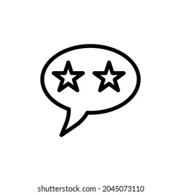 Message Outline Vector  Icon. Illustration Of A Stroke Vector On A White Background. For App And Website