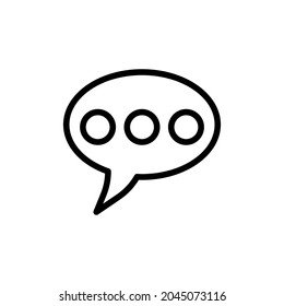 Nachrichtenübersicht Vektorsymbol. Illustration eines Schlaganfalls auf weißem Hintergrund. Für App und Website