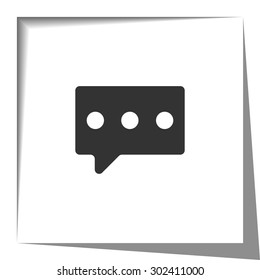message paper cut out