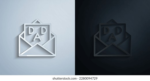 Message paper icon with shadow effect vector illuistration design