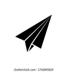 Message, paper, plane icon glyph style for your web design, logo, UI. illustration