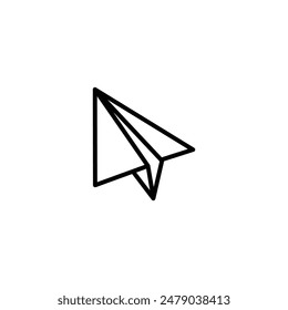 Message Paper Plane Icon Ideal for Communication and Email