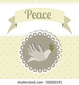 message of peace design, vector illustration eps10 graphic 