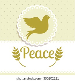 message of peace design, vector illustration eps10 graphic 