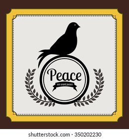 message of peace design, vector illustration eps10 graphic 