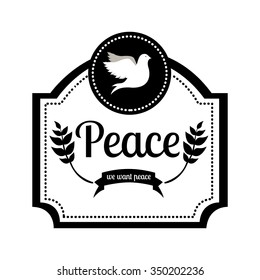 message of peace design, vector illustration eps10 graphic 
