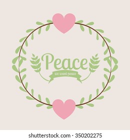 message of peace design, vector illustration eps10 graphic 