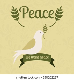 message of peace design, vector illustration eps10 graphic 
