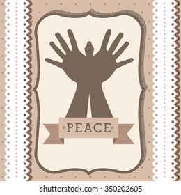 message of peace design, vector illustration eps10 graphic 