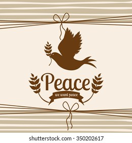 message of peace design, vector illustration eps10 graphic 