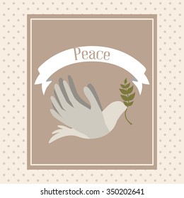 message of peace design, vector illustration eps10 graphic 
