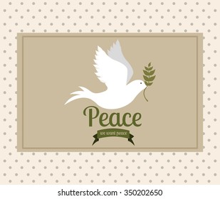 message of peace design, vector illustration eps10 graphic 