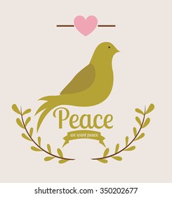 message of peace design, vector illustration eps10 graphic 