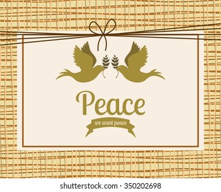message of peace design, vector illustration eps10 graphic 