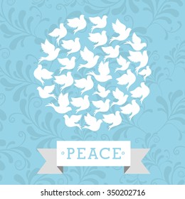 message of peace design, vector illustration eps10 graphic 