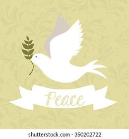 message of peace design, vector illustration eps10 graphic 
