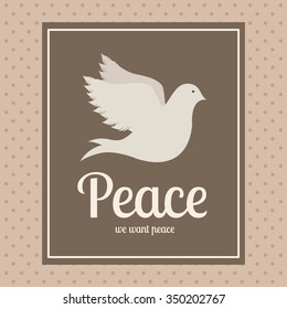 message of peace design, vector illustration eps10 graphic 
