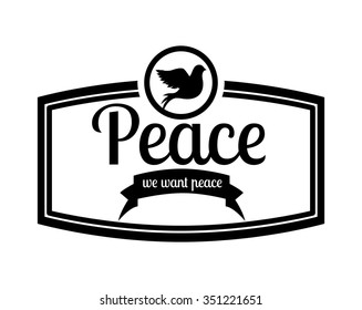 message of peace design, vector illustration eps10 graphic 