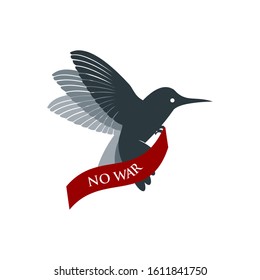 A message of peace illustration vector, simple and meaningful design
