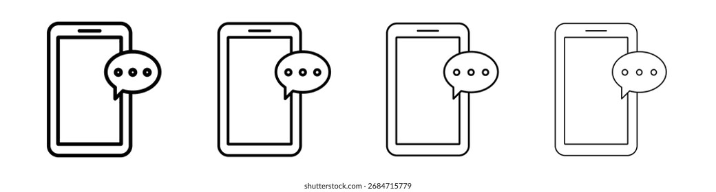 Conjunto de contorno de arte de Ilustración vectorial de línea delgada plana