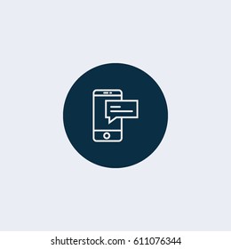 Message phone icon.Vector illustration