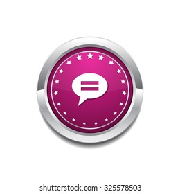 Message Pink Vector Button Icon