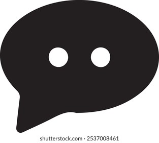 Message pops silhouette vector style with white background. chat icon. Comment icon. sms icon