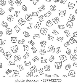 Message and Post Seamless Pattern for printing, wrapping, design, sites, shops, apps
