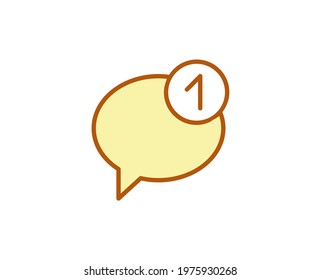 Message premium line icon. Simple high quality pictogram. Modern outline style icons. Stroke vector illustration on a white background. 