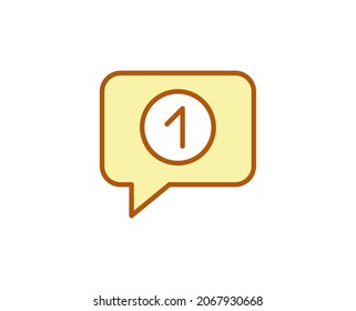 Icono de línea premium de mensaje. Pictograma sencillo de alta calidad. Iconos modernos de estilo de contorno. Ilustración vectorial de trazo sobre un fondo blanco. 
