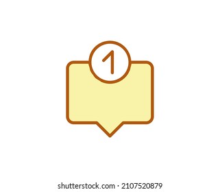 Icono de línea premium de mensaje. Pictograma sencillo de alta calidad. Iconos modernos de estilo de contorno. Ilustración vectorial de trazo sobre un fondo blanco. 