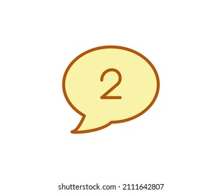 Message premium line icon. Simple high quality pictogram. Modern outline style icons. Stroke vector illustration on a white background. 