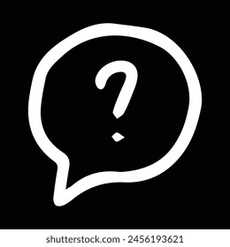 message with question mark icon