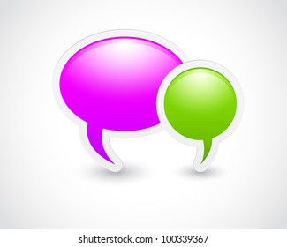 message realistic design elements. eps 10