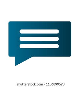 Message realistic icon isolated on white bacground. Vector illustration.