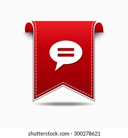 Message Red Vector Icon Design
