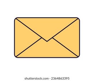 Message retro icon. Email or news icon. Vector illustration