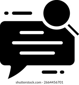 Symbol für die Nachrichtensuche: Informationen im Chat finden