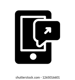 message send glyph icon