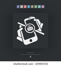 Message sending icon